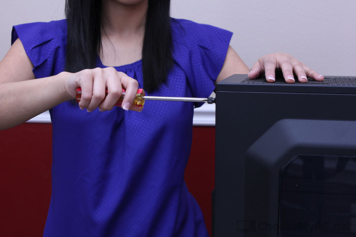 Taking off side panels