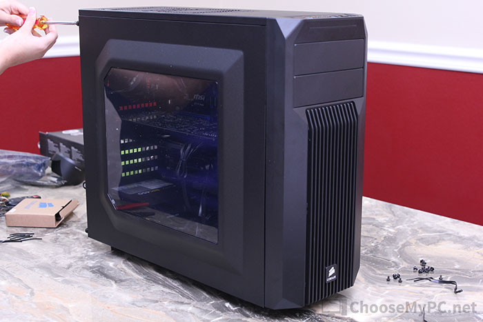 Replacing front side panel